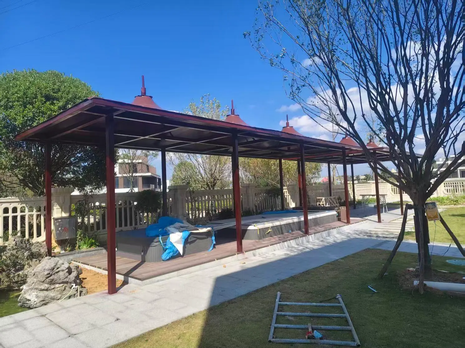 贵州威宁园区小区膜结构停车棚怎么选？本地源头工厂拆解三大坑，避开返修翻倍成本